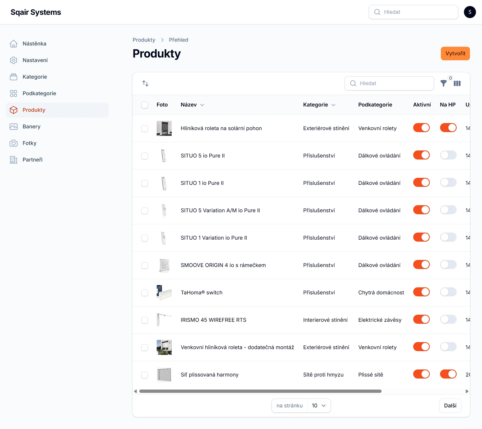 Website admin, SQAIR systems