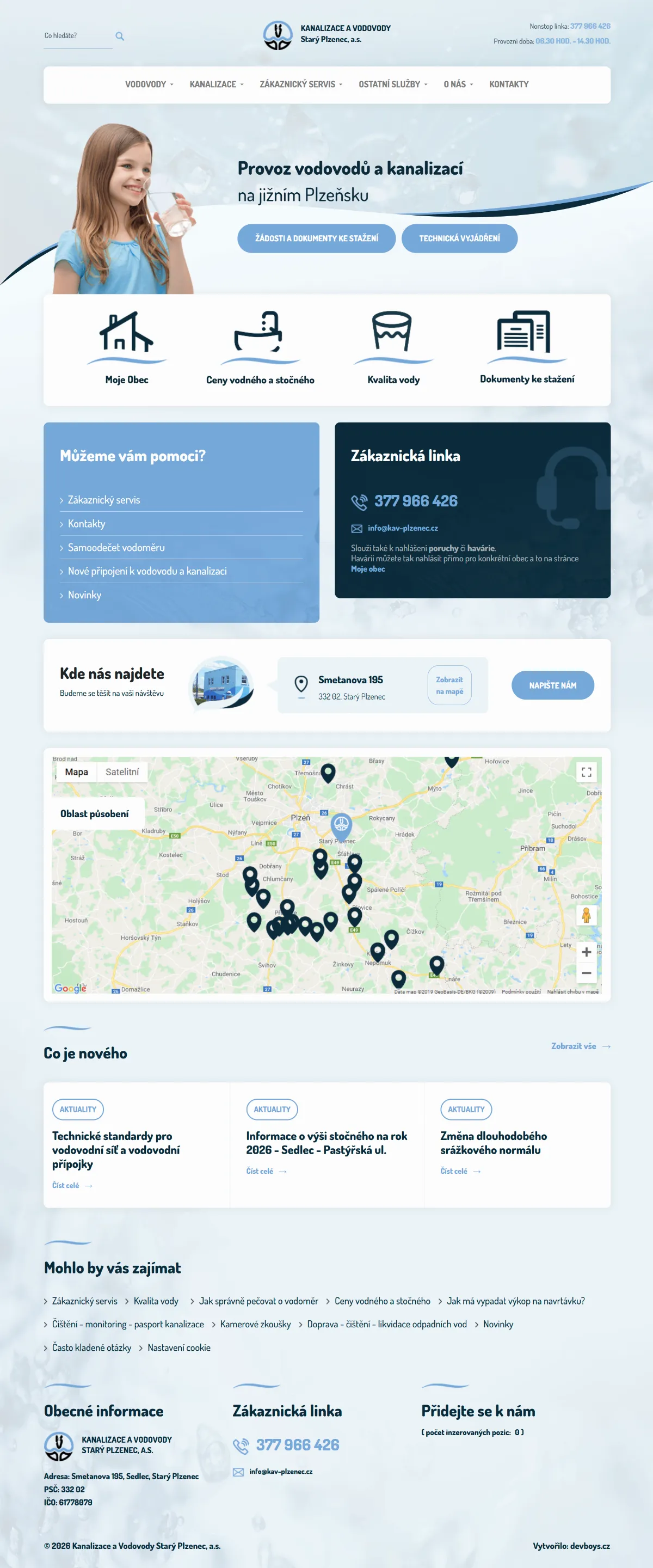 Náhled webu: Kav Plzenec