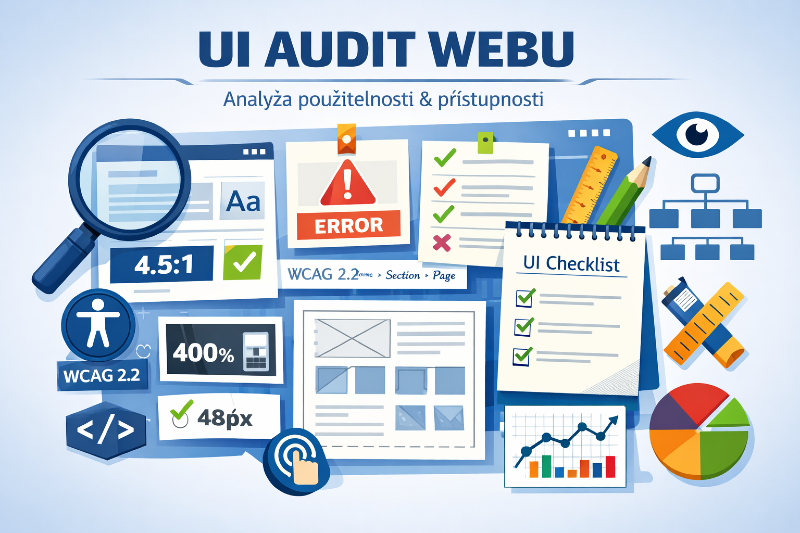 UI audit webu: jak analyzujeme použitelnost, přístupnost a kvalitu rozhraní