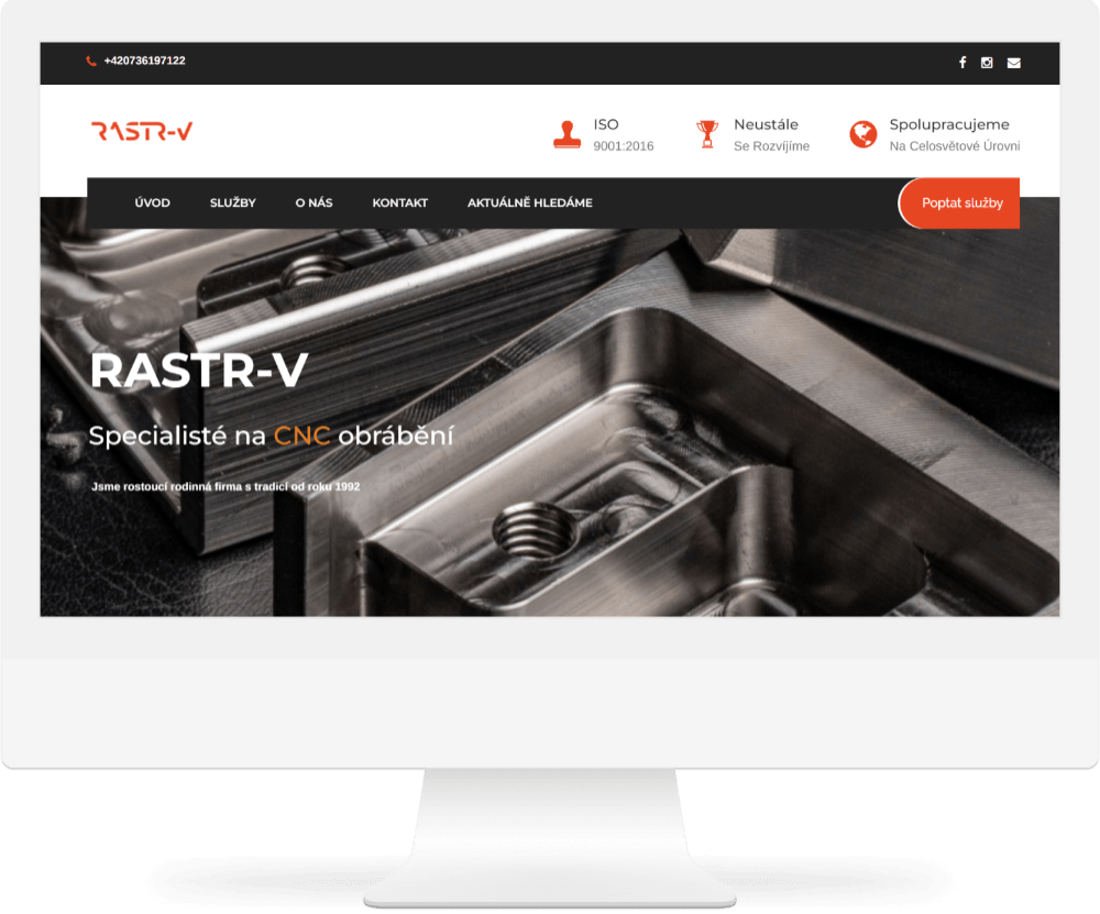 Mobilní verze reference: Rastr - v